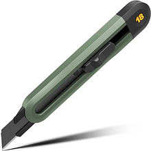 Нож строительный Deli HS EHT4018L, 18 мм, Soft Touch, зеленый