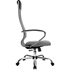 Кресло для руководителя "METTA BK-8 CH" ткань, хром, светло-серый - 3