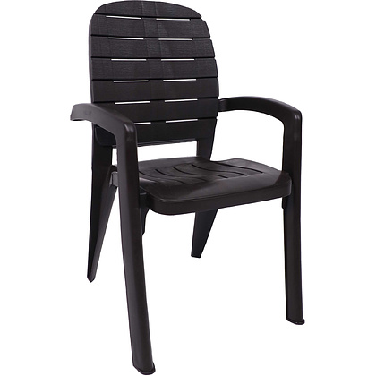 Кресло садовое "Прованс", пластик, шоколадный