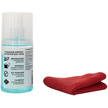 Чистящий набор для экранов "ZALA ZL93200" спрей 200 мл + салфетка из микрофибры