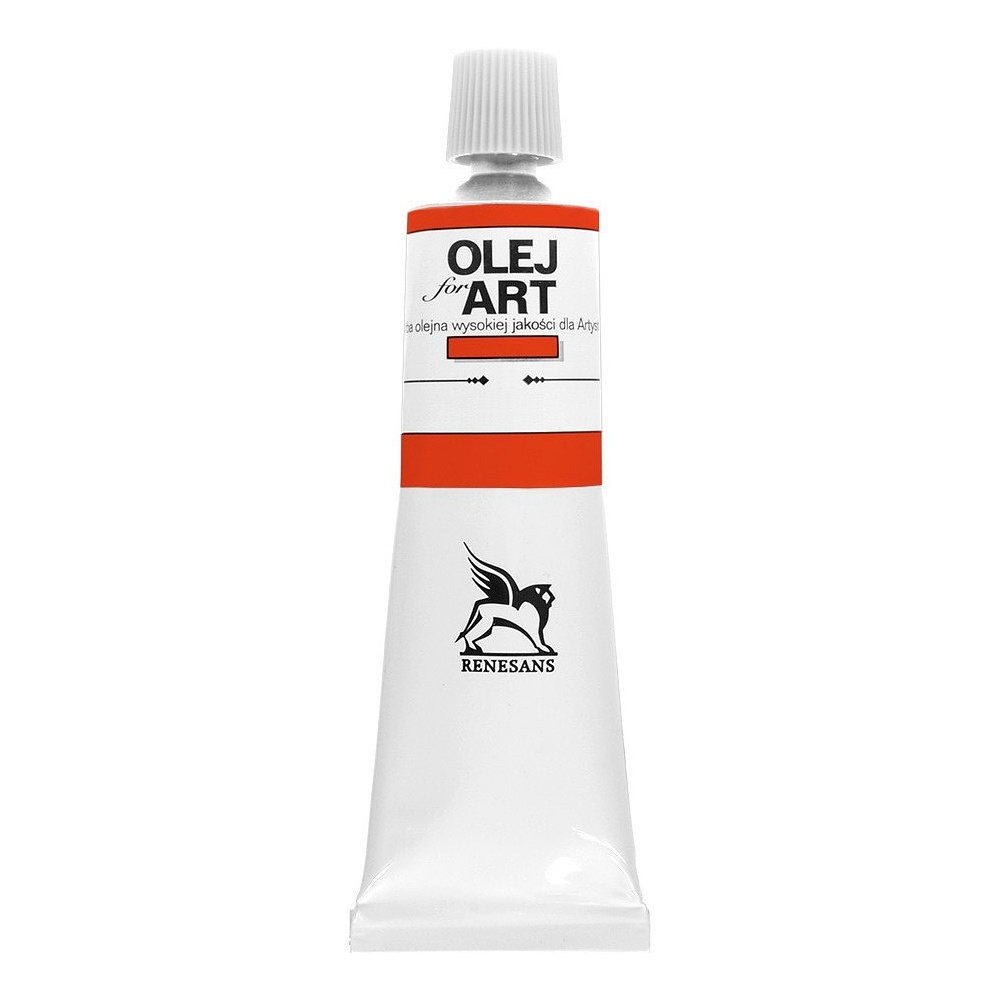 Краски масляные Renesans "Oils for art", 16 киноварь светлая, 60 мл, туба