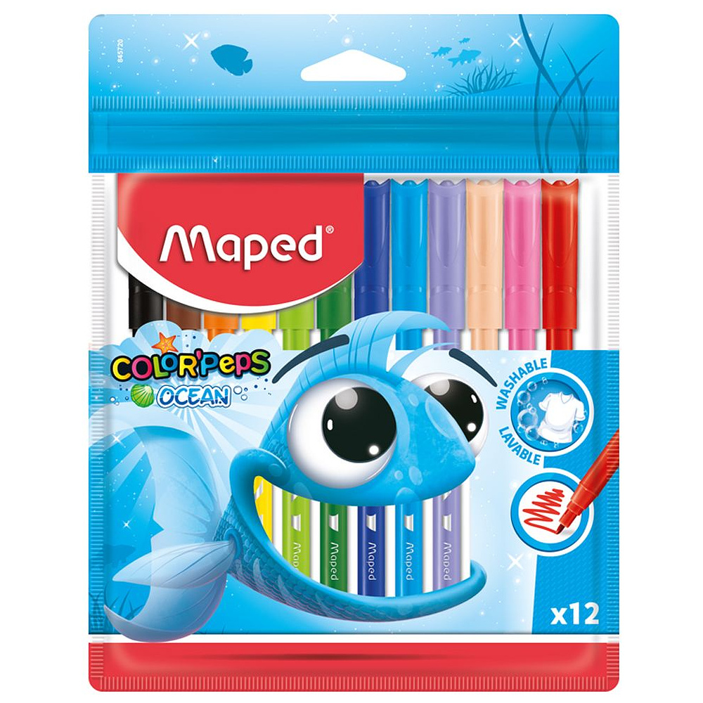 Фломастеры Maped "Color Peps Ocean", 12 шт