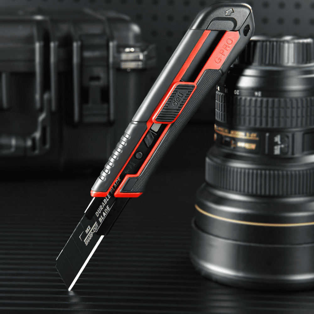 Нож универсальный "Deli DL018G", 18 мм, усиленный - 3