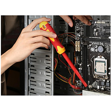 Отвертка диэлектрическая Deli YS EDL518150, PH3х150 мм, желтый, красный