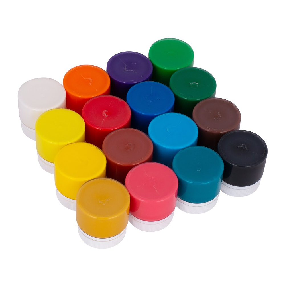 Гуашь "Цветик", 16 цветов, 15 мл. - 2