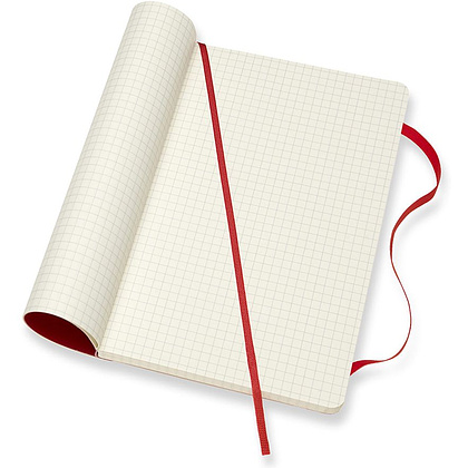 Блокнот "Classic Soft Large", А5, 96 листов, клетка, красный - 4