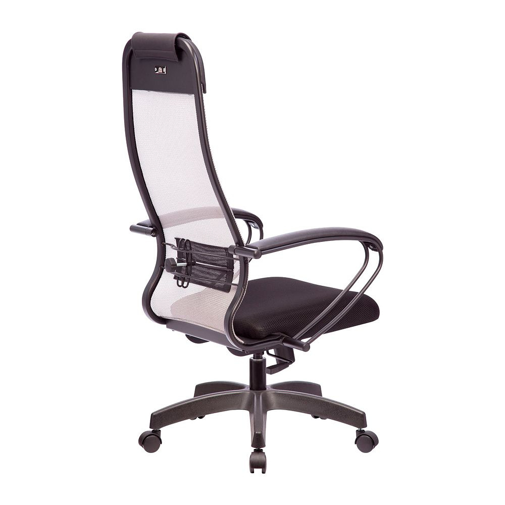 Кресло для руководителя "Metta SU-1-BP Комплект 11 PL", сетка, пластик, светло-серый - 2