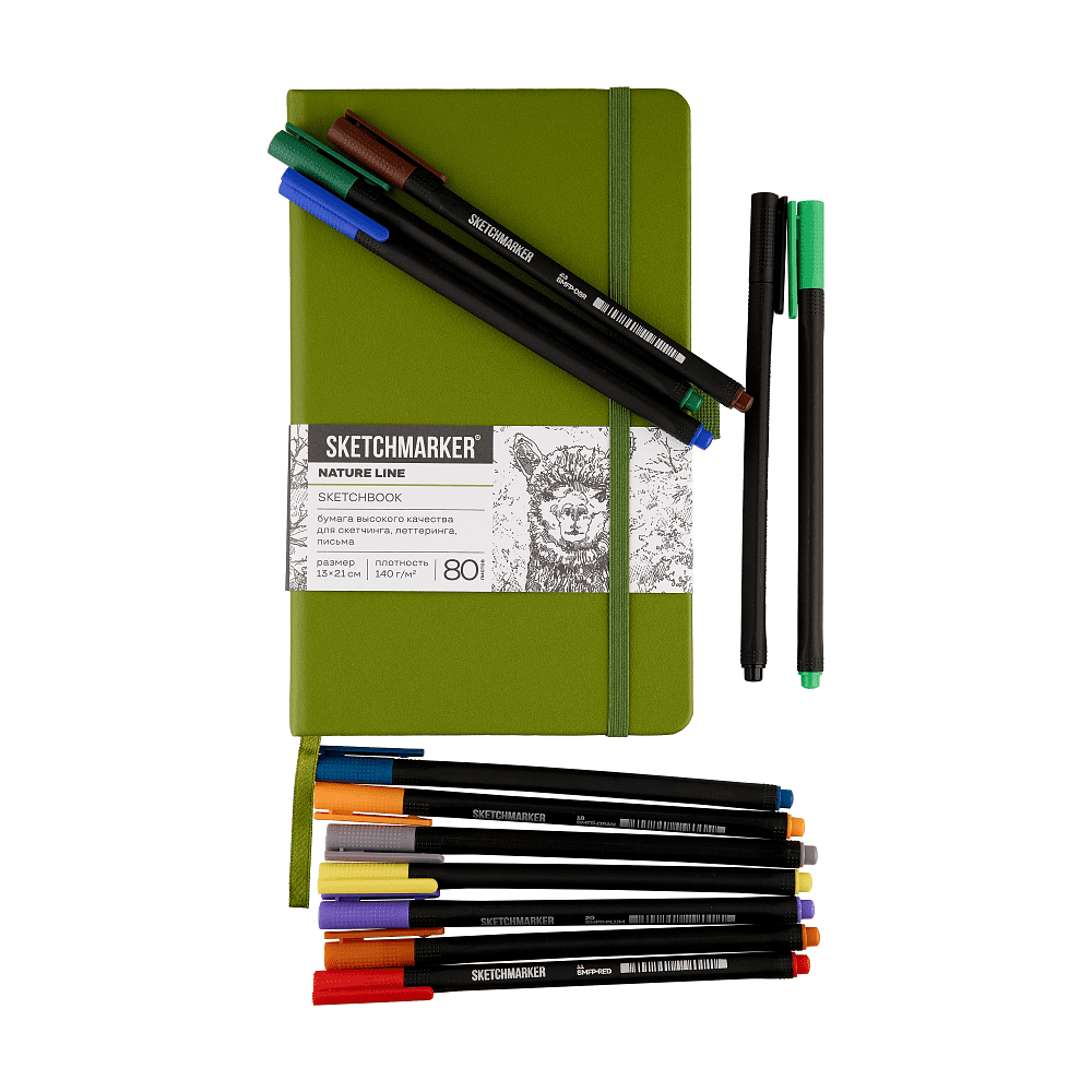 Ручка капиллярная "Sketchmarker Artist fine pen Main", 12 шт - 3