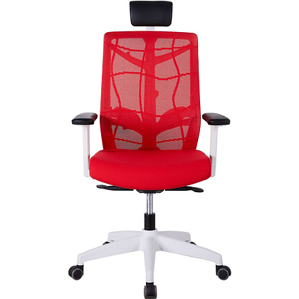 Кресло для руководителя "Nature II Slider", пластик, ткань, красный - 2
