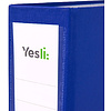 Папка-регистратор "Yesli:", А4, 75 мм, ПВХ Эко, синий - 2