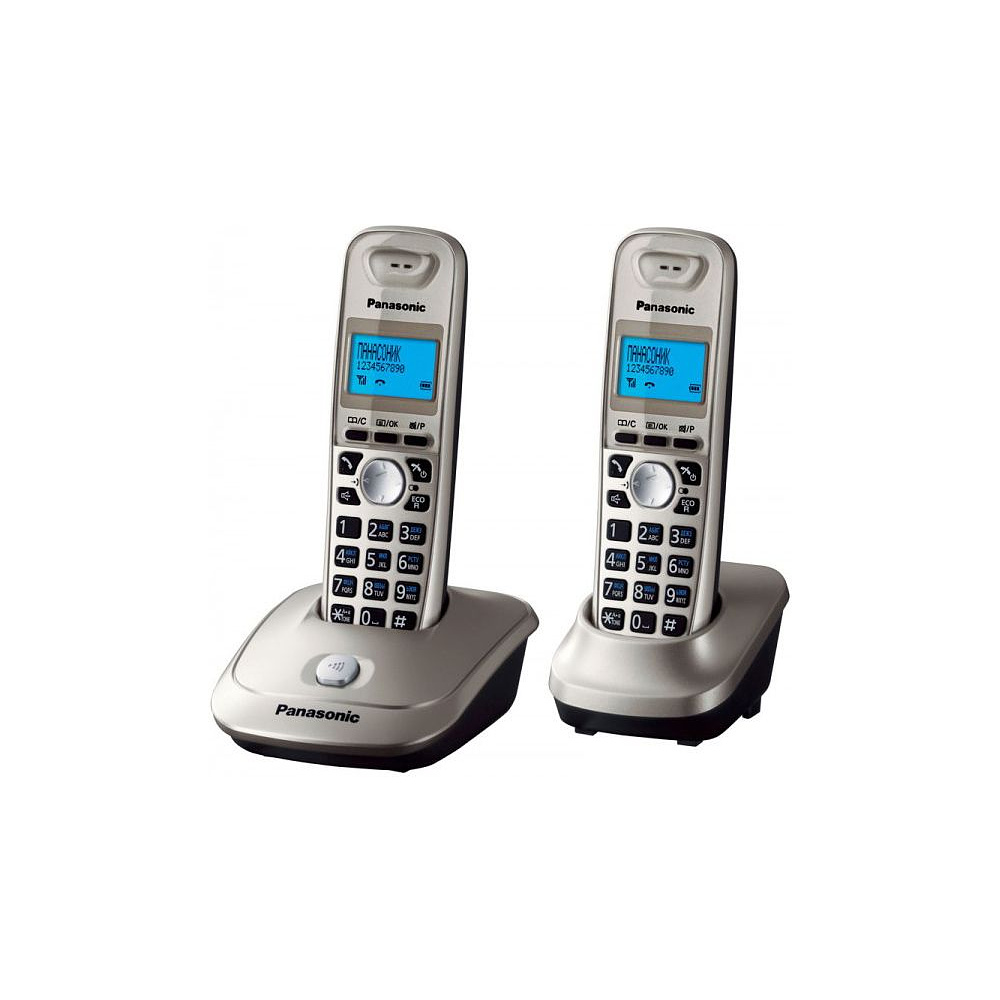 Телефонный аппарат Panasonic "KX-TG2512RU", платиновый