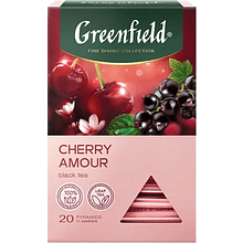 Чай "Greenfield" Cherry Amour, 20 пакетиков x 1.8 г, черный