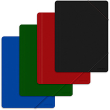 Папка на резинках "Office Products", A4, 15 мм, пластик, зелёный