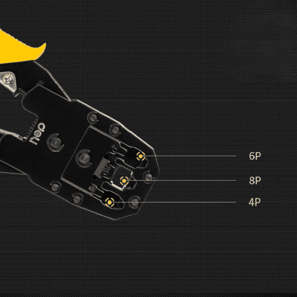 Пресс-клещи Deli YS EDL2468, 4P, 6P, 8P - 5