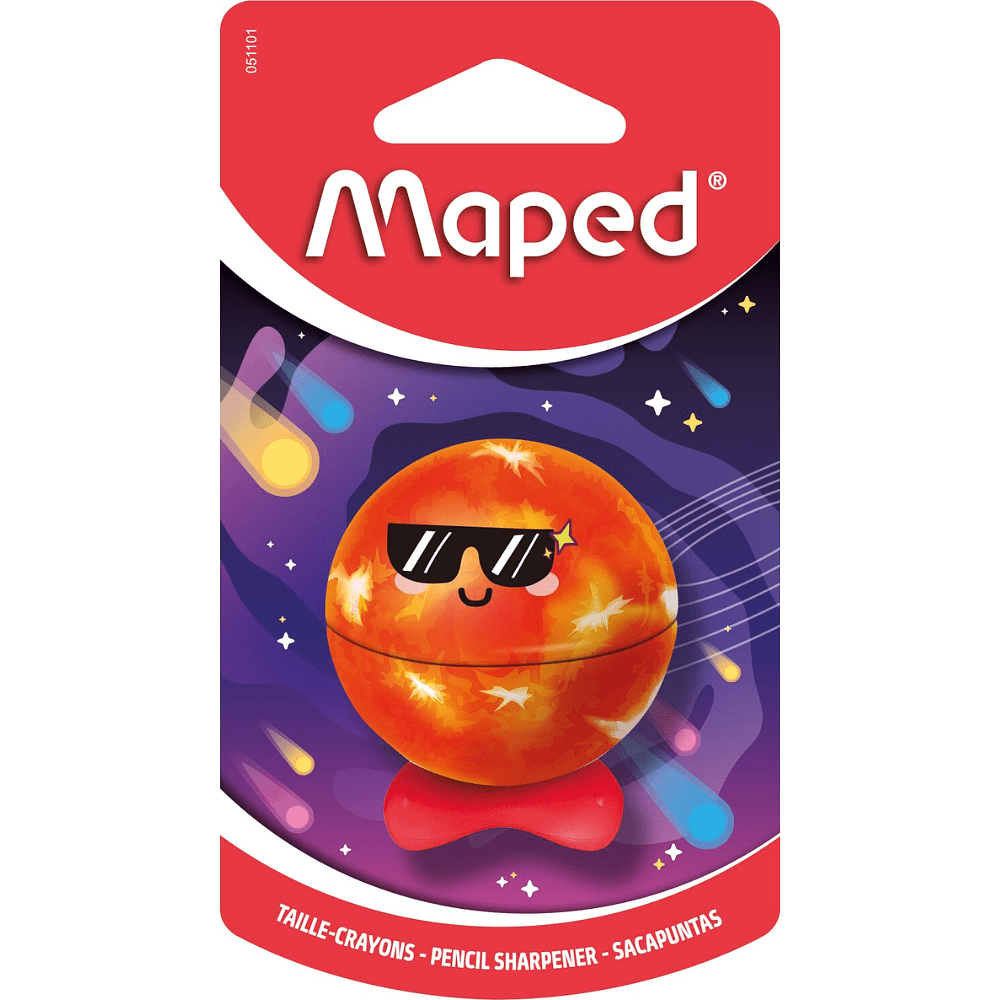 Точилка "Planet", 1 отверстие, ассорти - 5