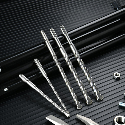 Набор буров и зубил Deli YS EDH-YCZ010-EH1, 6,8,10х160мм, 8,10,12,14,16х210мм SDS+,10 шт. - 3