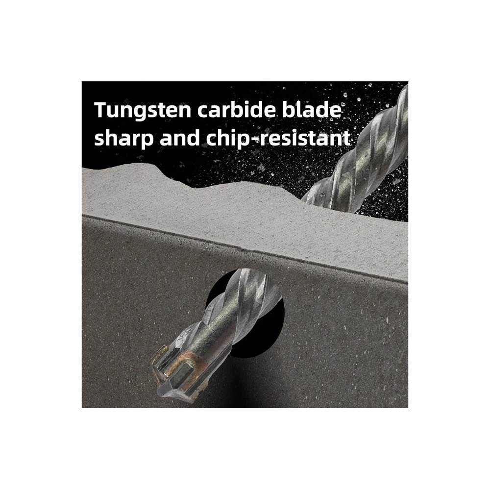 Бур по бетону Deli YS EDH-YCZ16014-E1, 14x160 мм, X-Tip, SDS-PLUS - 7