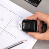Точилка на 2 отверстия "Compact", с ластиком, черный - 3