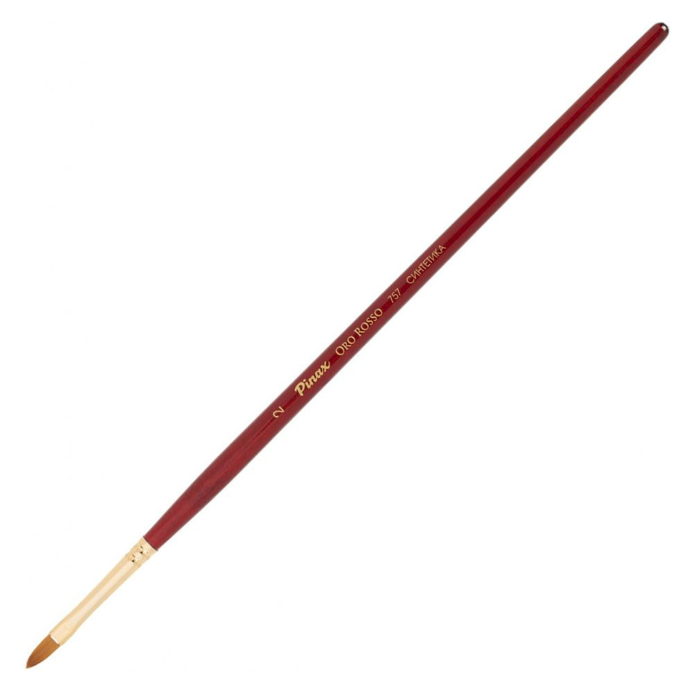Кисть для рисования "Pinax ORO ROSSO", синтетика, плоскоовальная, №2