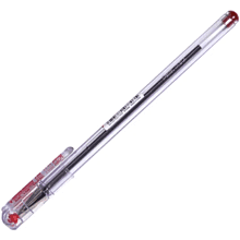 Ручка шариковая "ВК 77", 0.7 мм, прозрачный, стерж. красный