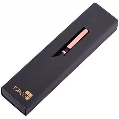 Ручка роллер "Copper roller", 0.7 мм, черный, стерж. синий - 3