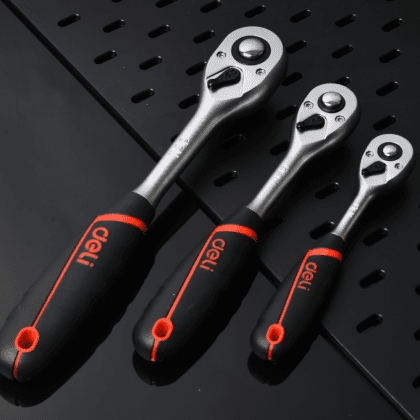 Ключ-трещотка Deli RS EDQ41802, 1/4", 150 мм, 72 зуба - 5
