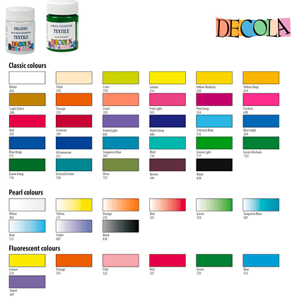 Краска акриловая по ткани перламутровая "Декола", 607 фиолетовая, 50 мл., банка - 2