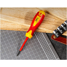 Отвертка диэлектрическая Deli YS EDL513060, PH2х60 мм, желтый, красный