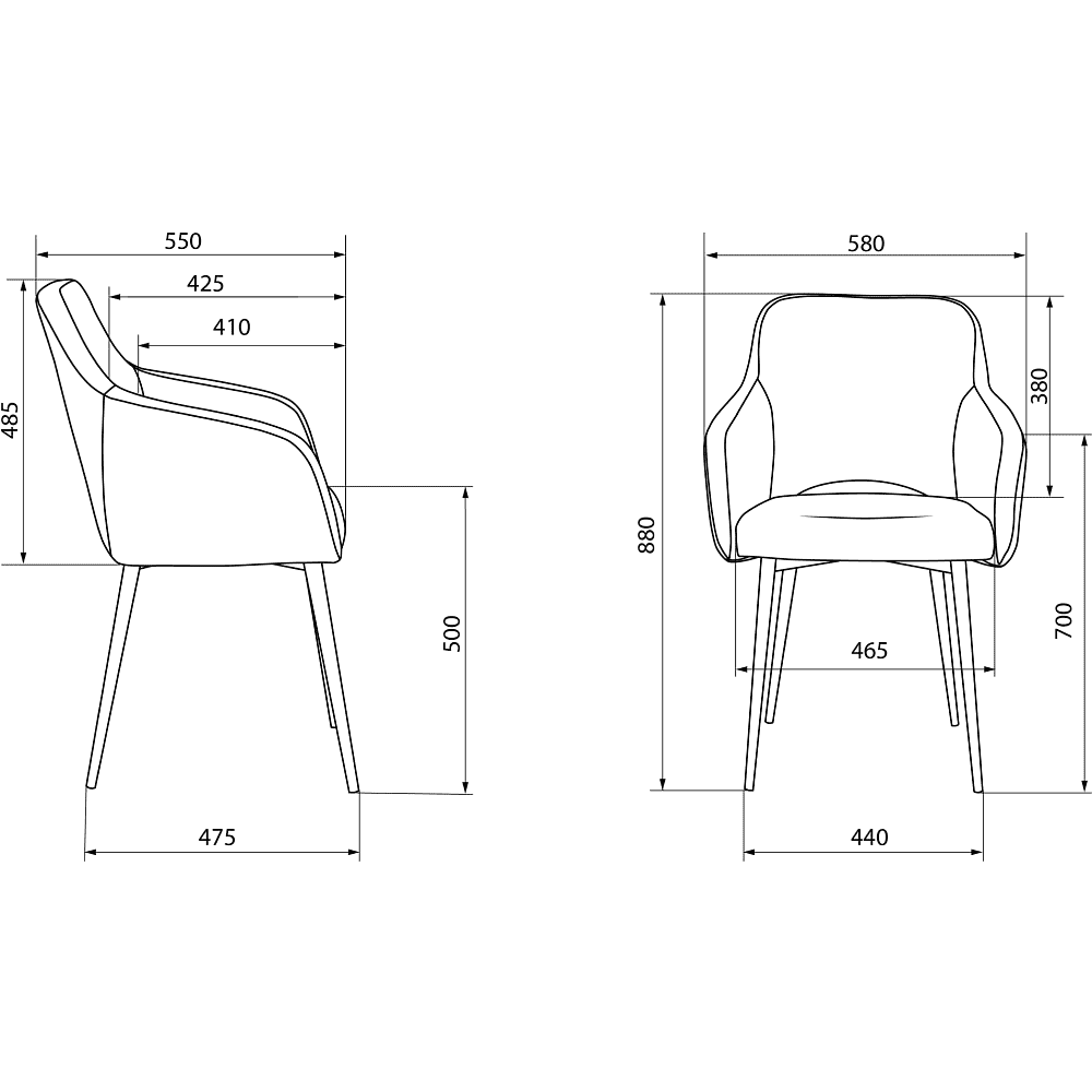 Кресло "Бюрократ CH-380F", экокожа, черный, каркас металл, корпус черный - 5