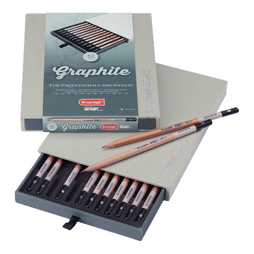 Набор карандашей чернографитных "Design graphite", 12 шт.