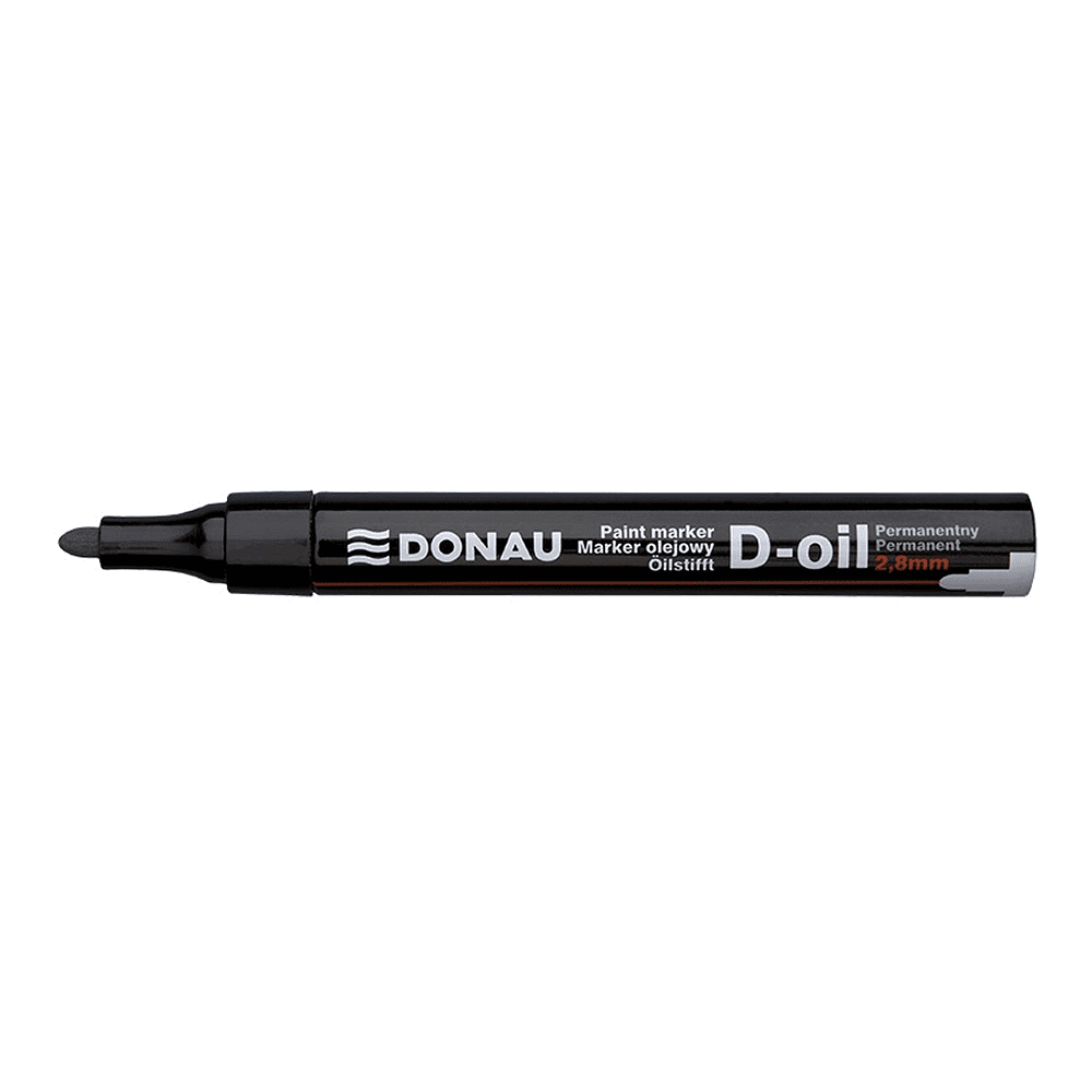 Маркер перманентный на нитрокраске "Donau D-Oil", черный - 3