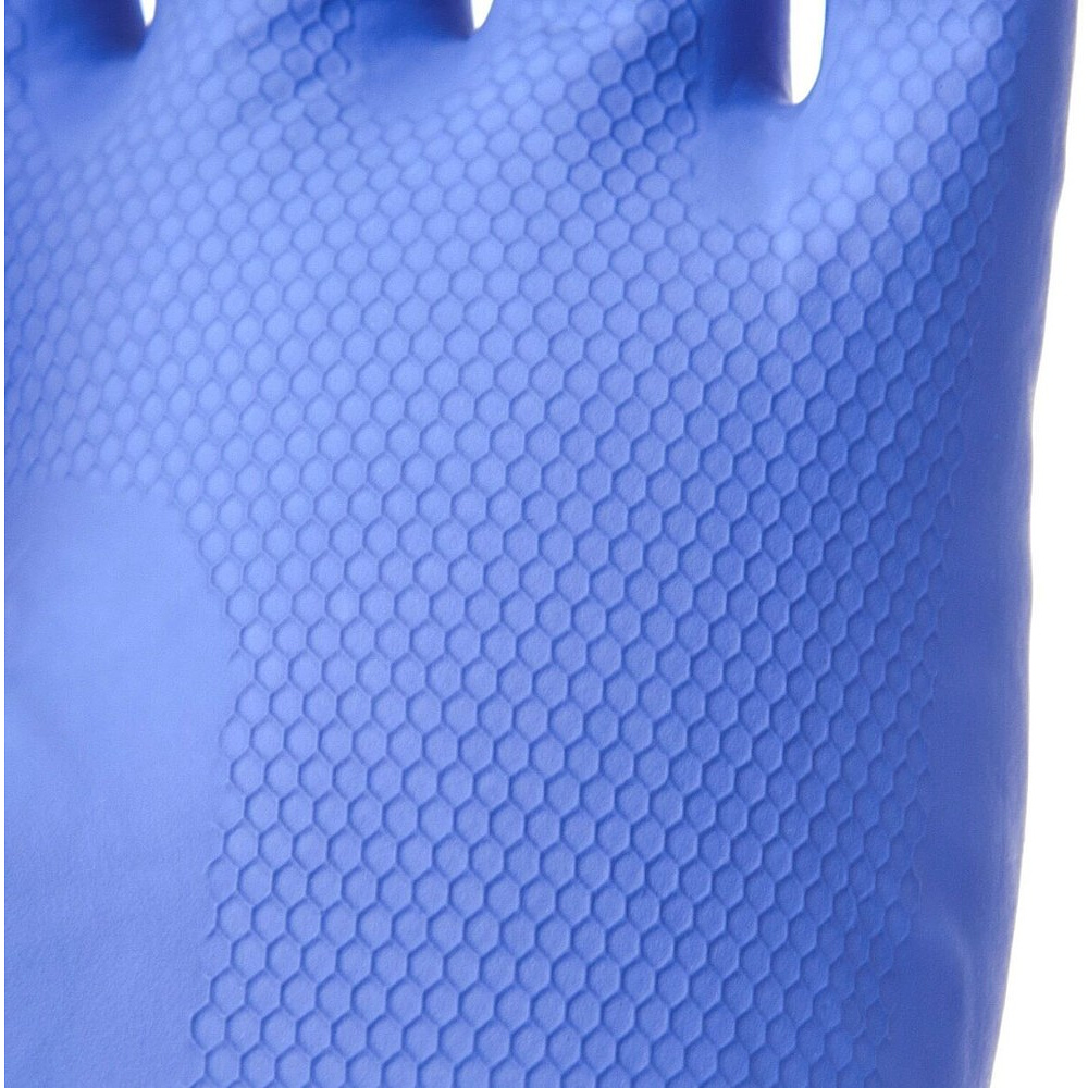 Перчатки латексные HQ Profiline, р-р L, с х/б покрытием, синий - 5