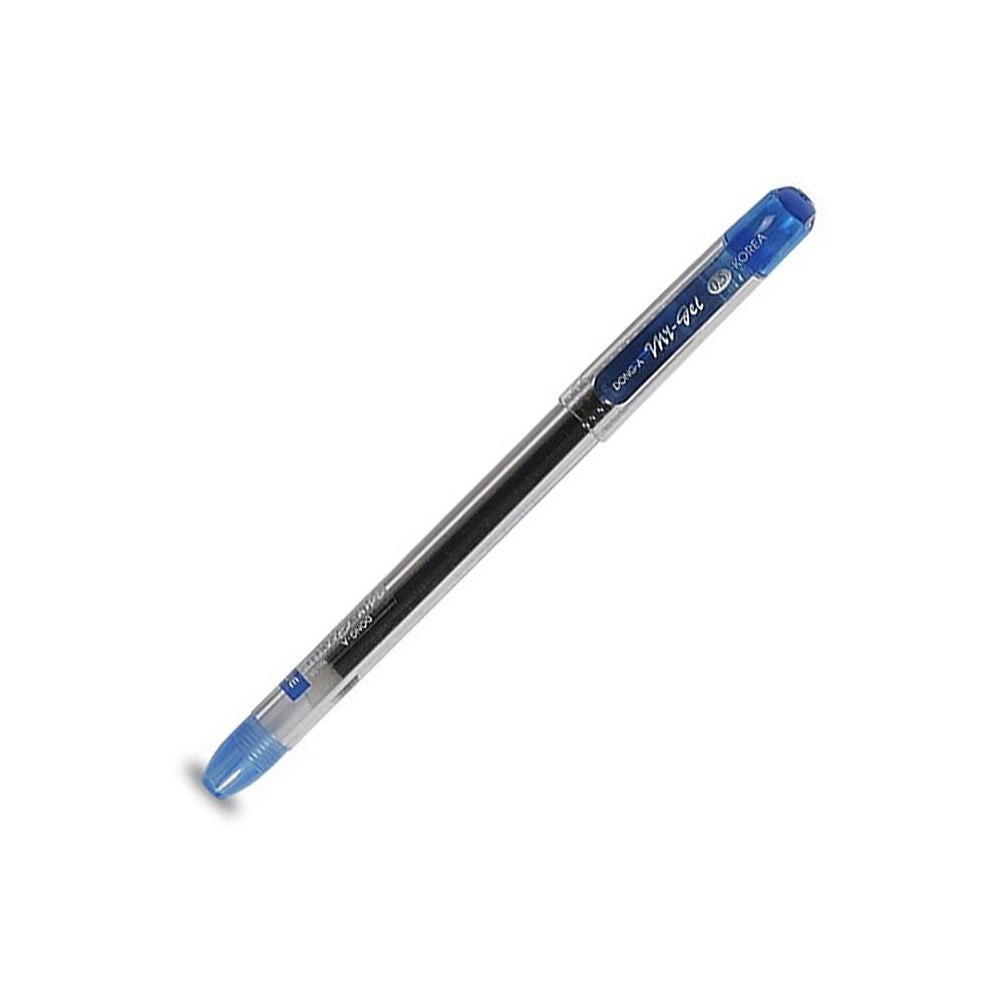 Ручка гелевая "My-Gel Standard", 0.5 мм, прозрачный, стерж. синий