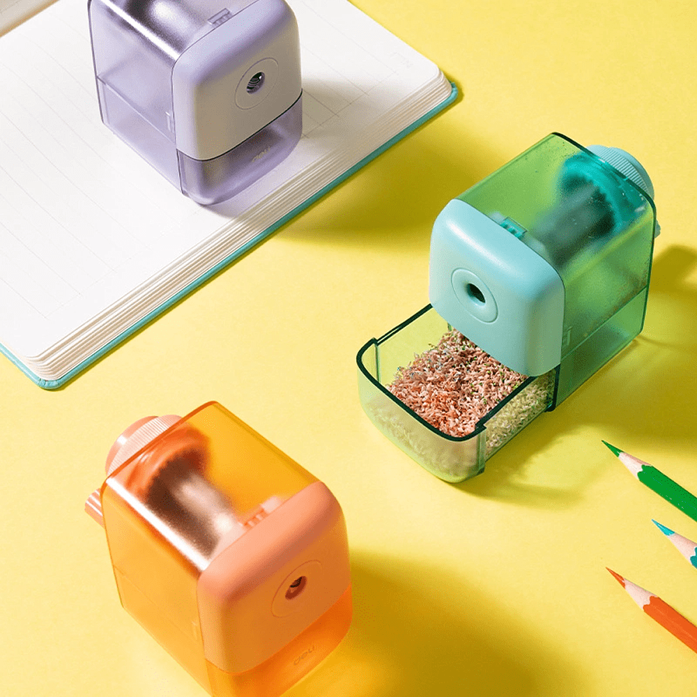 Точилка на 1 отверстие "Deli EH2", механическая, коралловый - 2