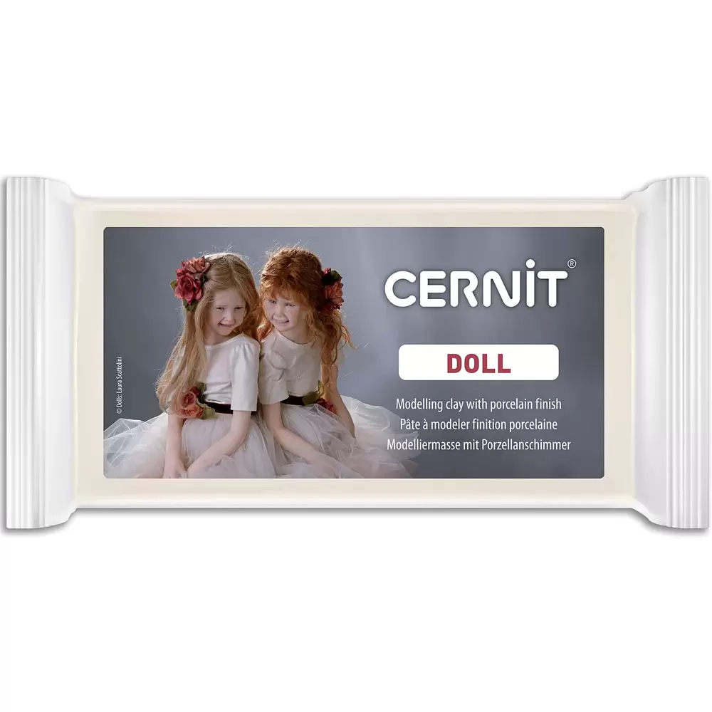 Полимерная глина "Cernit DOLL", 500 г, бисквит