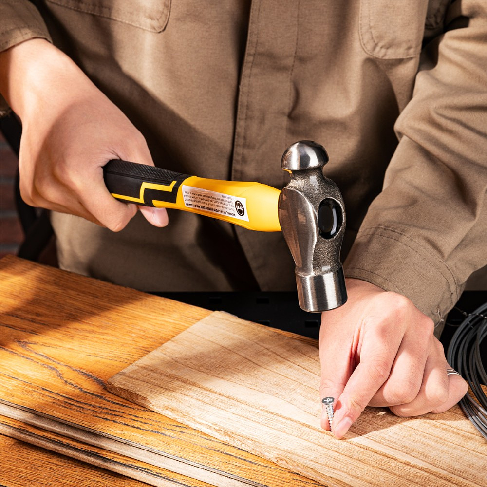 Молоток шаровой Deli YS EDL443016, 0,45 кг, фибергласовая рукоятка - 7