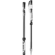 Ручка гелевая Deli "Geni", 0,5 мм, прозрачный, стерж. черный