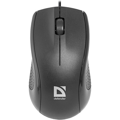 Мышь Defender Optimum MB-160, проводная, 1000 dpi, 3 кнопки, черный