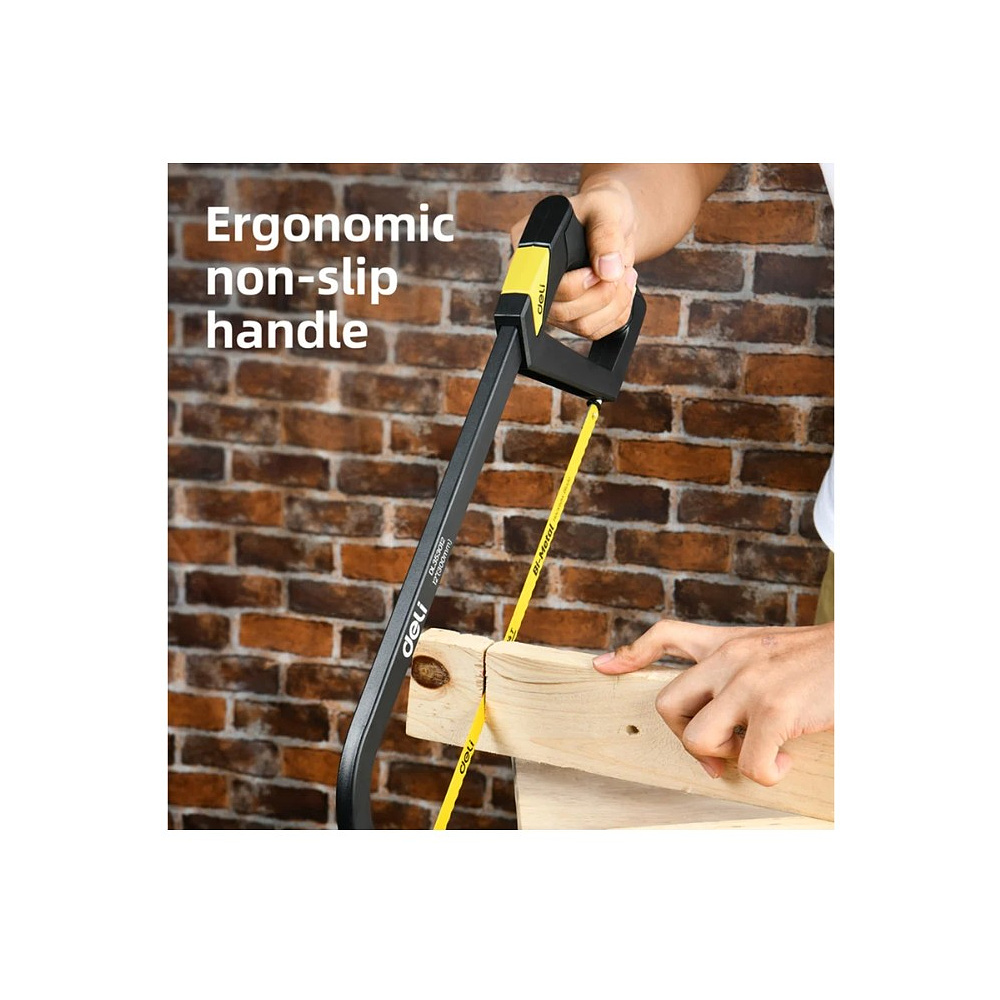 Ножовка по металлу Deli YS EDL353012, 300 мм, желтый, черный - 9