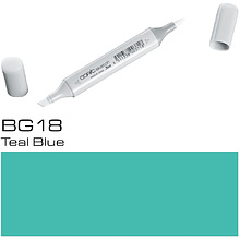 Маркер перманентный "Copic Sketch" BG-18, бирюзовый