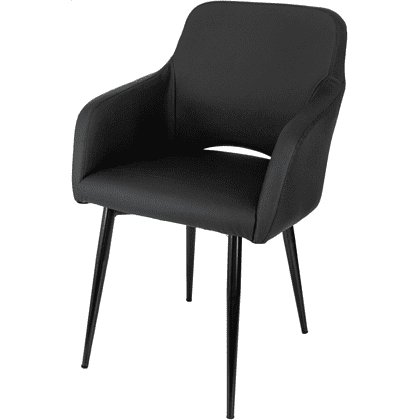 Кресло "Бюрократ CH-380F", экокожа, черный, каркас металл, корпус черный - 2