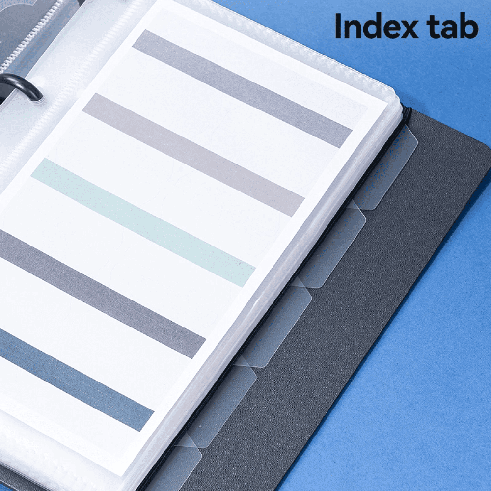 Визитница настольная "Deli", 140х198 мм, 90 карт, черный - 2