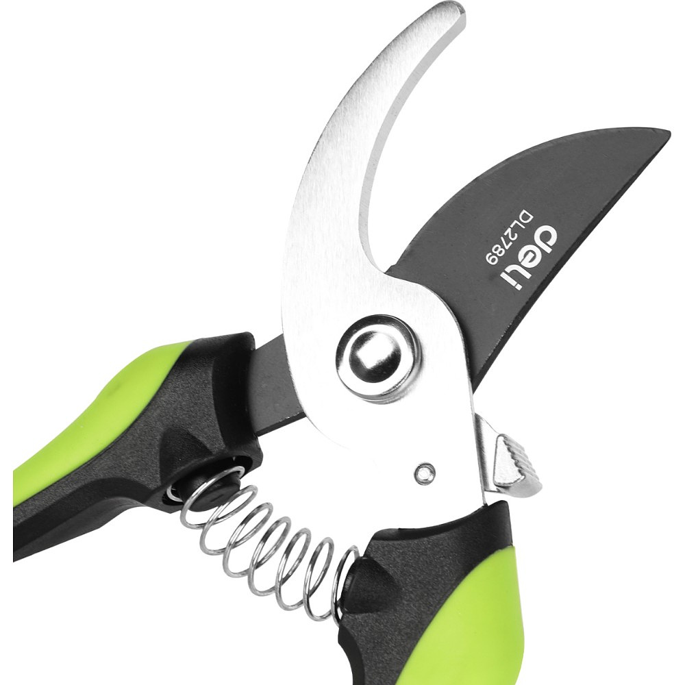 Секатор садовый "Deli" 200 мм, черный, зеленый - 3