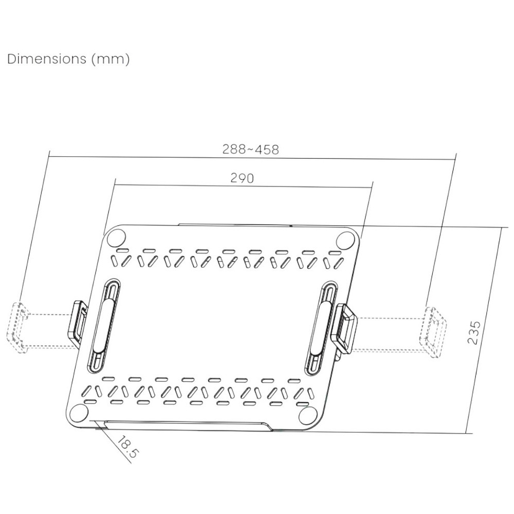 Крепление для ноутбука Lapter BLACK, черный - 6