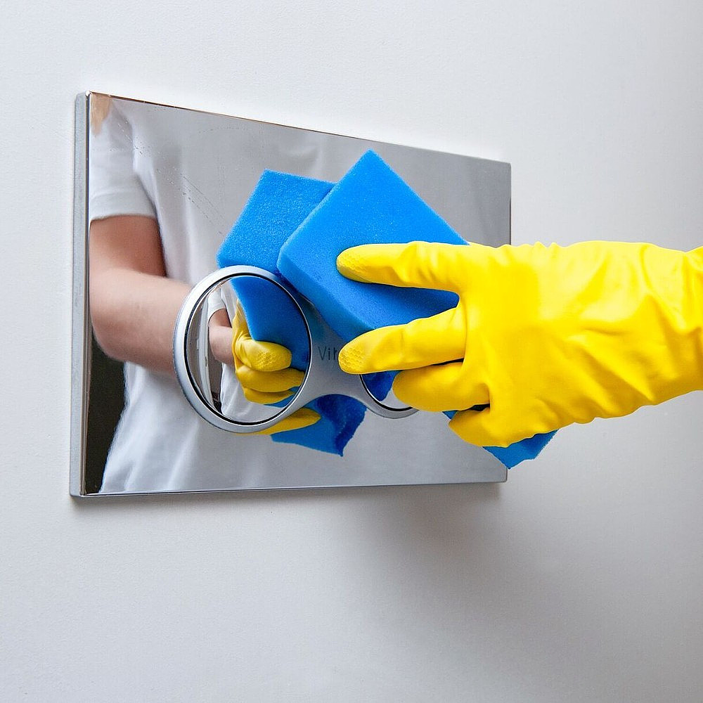 Губка хозяйственная для уборки помещений HQ Profiline, 14х6,3х4,5 см, 1 шт/упак, синий - 15