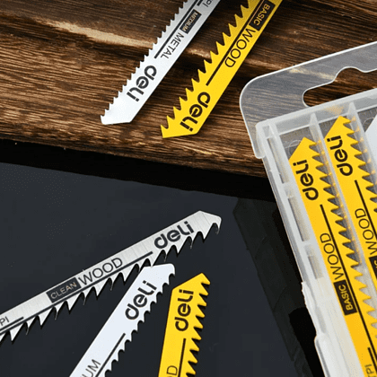 Набор пилок Deli YS EDH-QJT008-EH1, для лобзика, универсальный, 8 шт - 9