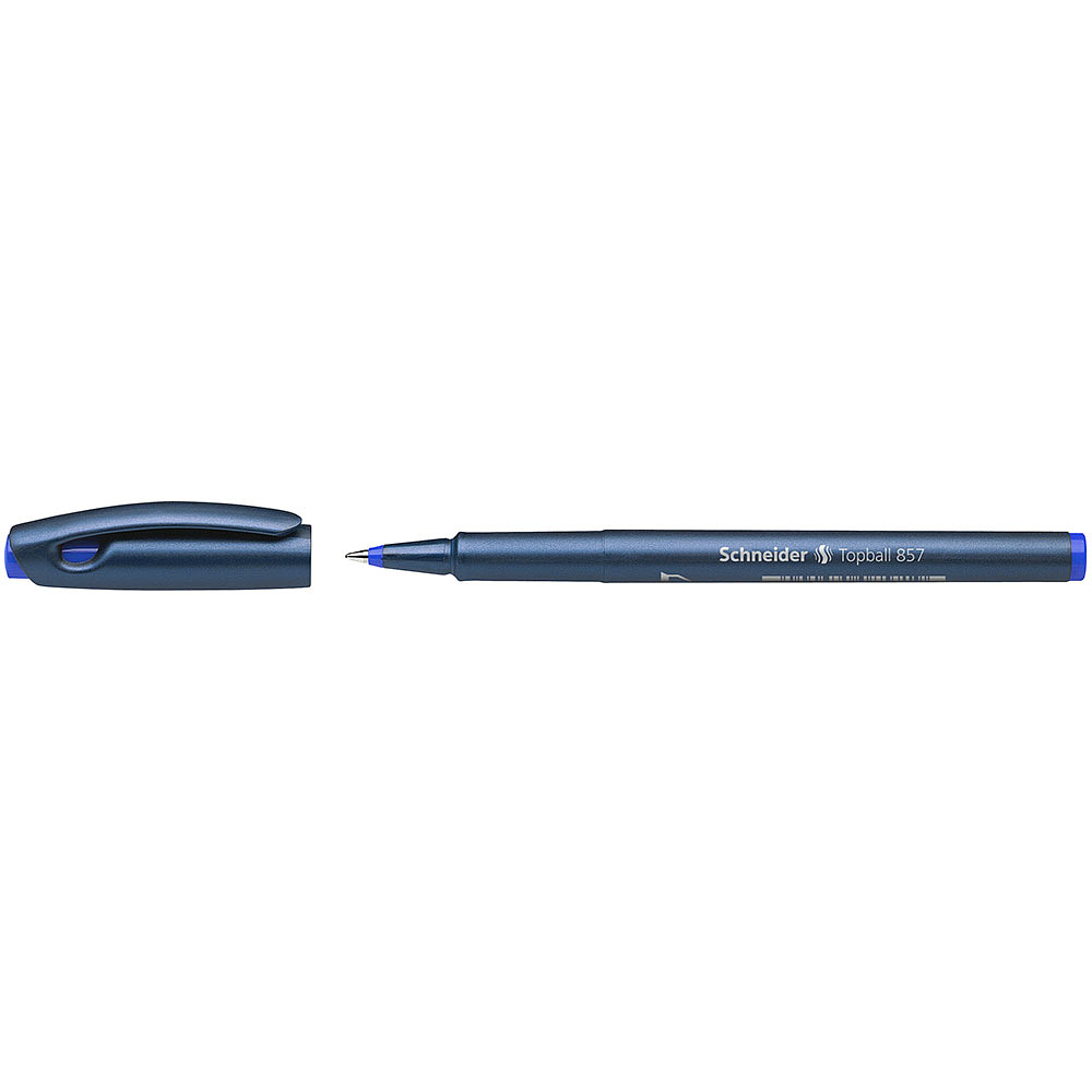 Ручка-роллер "Schneider Topball 857", 0.6 мм, синий, стерж. синий - 4