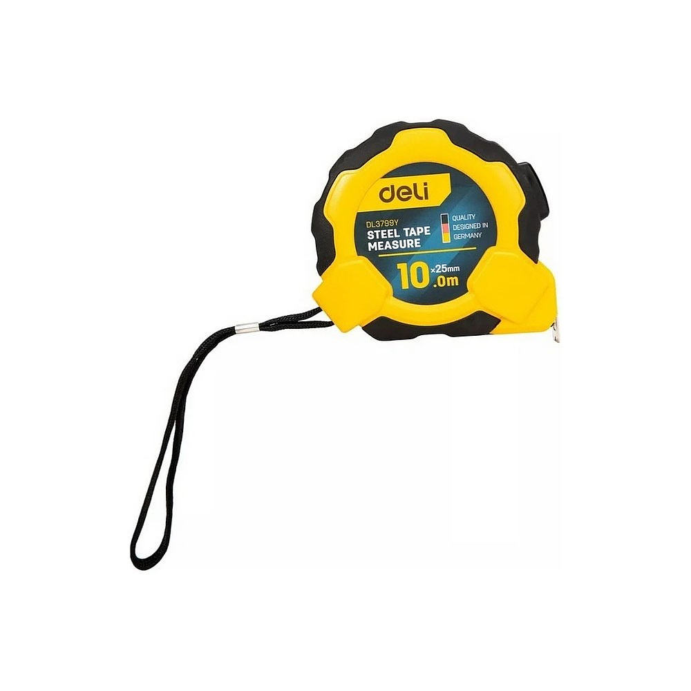 Рулетка Deli YS EDL3799, 10 м х 25 мм, желтый, черный - 15