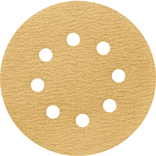 Круг шлифовальный абразивный Krugo Master, 8 отверстий, d125, p.60, 10 штук