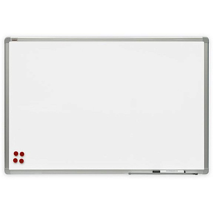Магнитная доска с полимерным покрытием 2×3 "Alu23", 120x240 см, белый, -30%